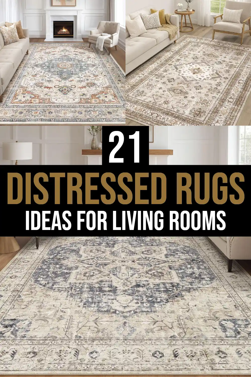 Elegant Distressed Rug Living Room Ideas with Timeless Appeal 1 Elegant Distressed Rug Living Room Ideas with Timeless Appeal
