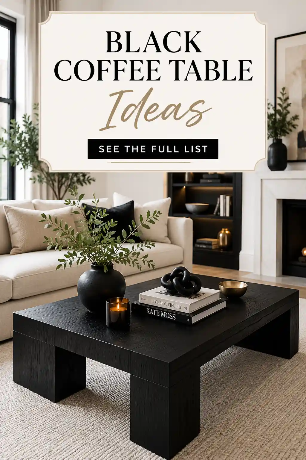 Bold Black Coffee Table Ideas for a Modern Living Room 1 Bold Black Coffee Table Ideas for a Modern Living Room