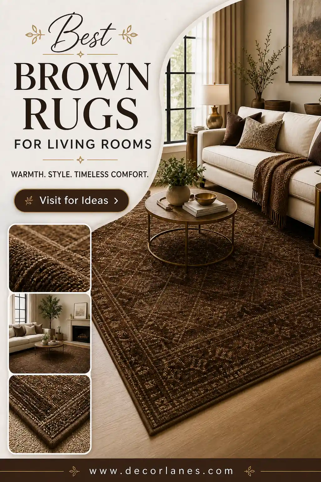 Earthy Brown Rug Ideas for Living Room Balance 1 Earthy Brown Rug Ideas for Living Room Balance
