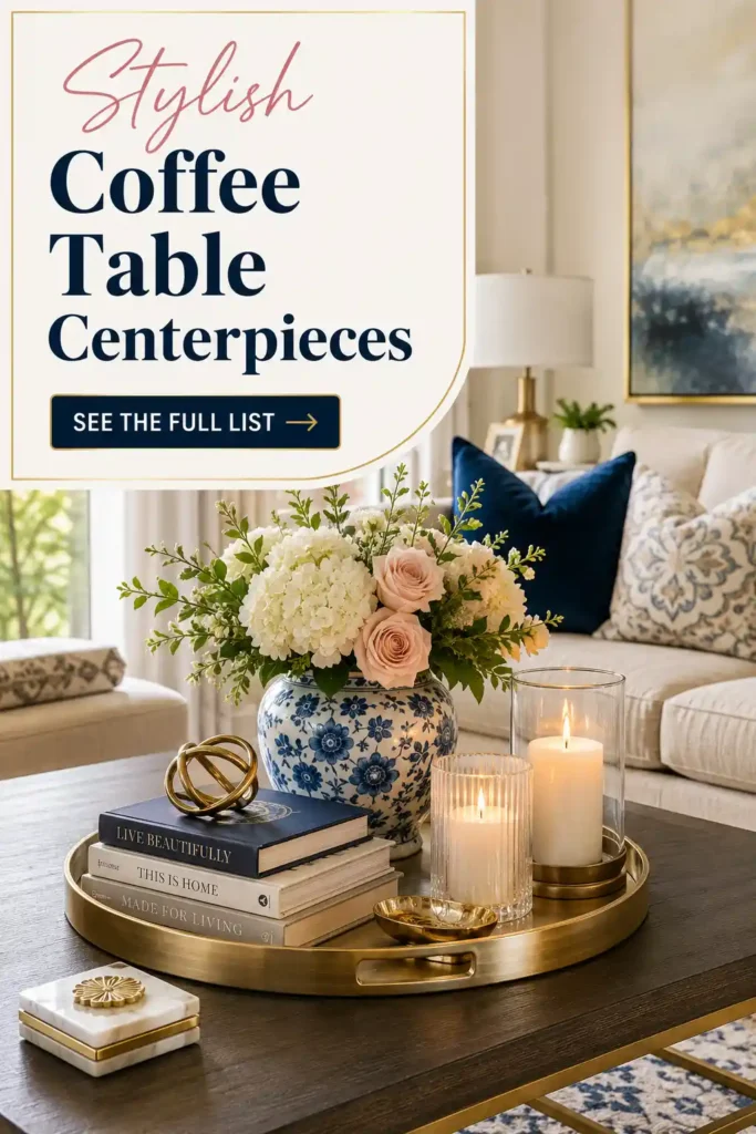 Elegant Coffee Table Centerpieces That Refresh Your Living Room