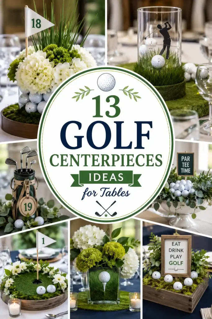 Creative Golf Centerpieces for Tables and Themed Parties