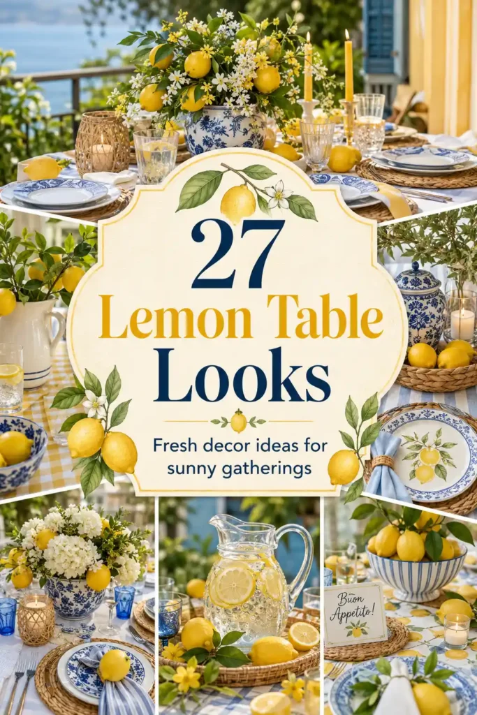 Vibrant Lemon Table Decor for Fresh Summer Style