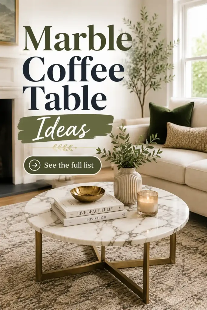 Elegant Marble Coffee Table Ideas for a Luxe Living Room Look