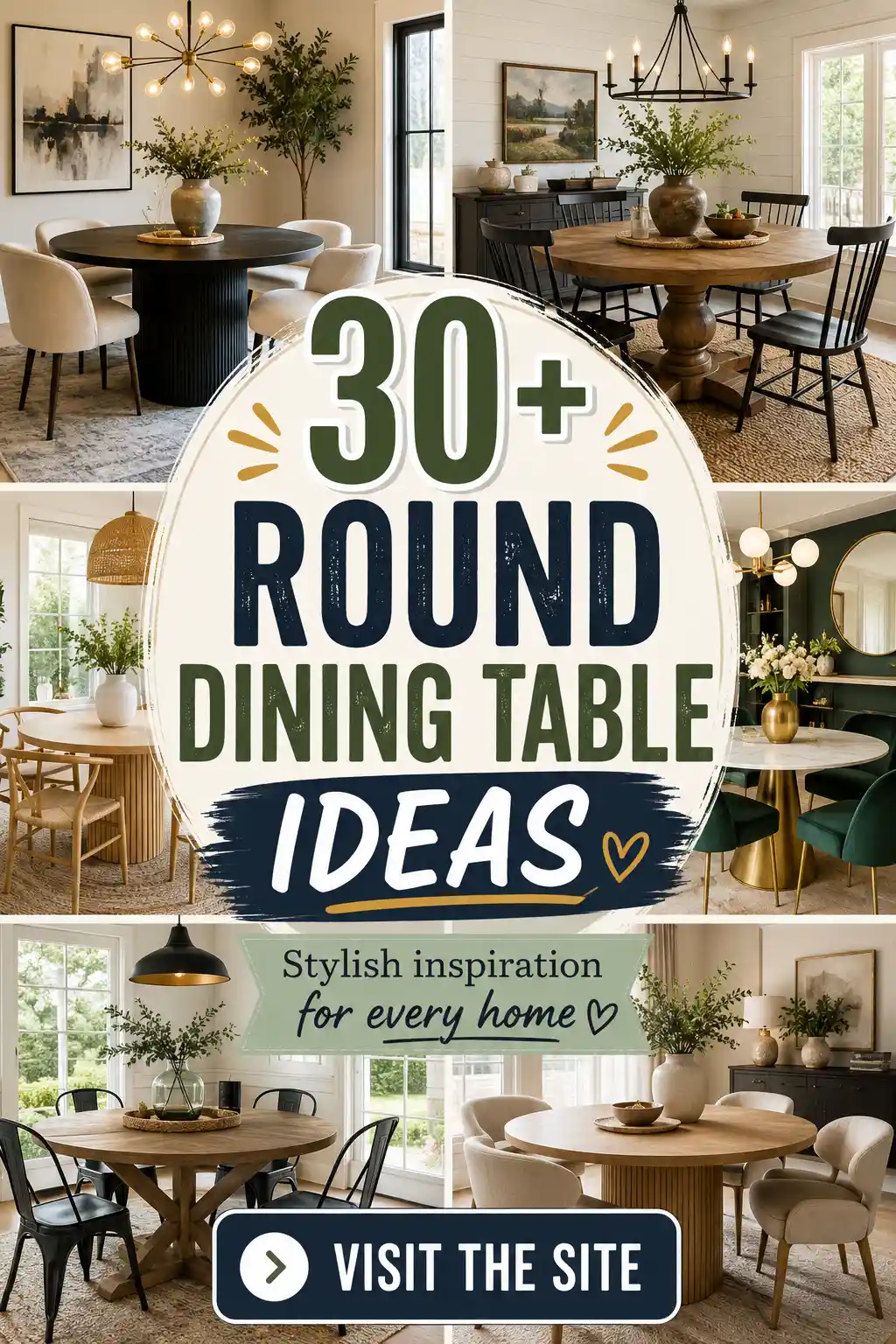 Beautiful Round Dining Table Ideas for Any Space 1 Beautiful Round Dining Table Ideas for Any Space