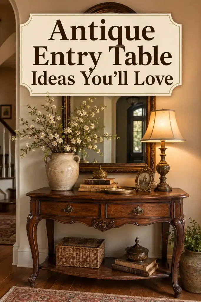 Timeless Antique Entry Table Ideas Full of Character