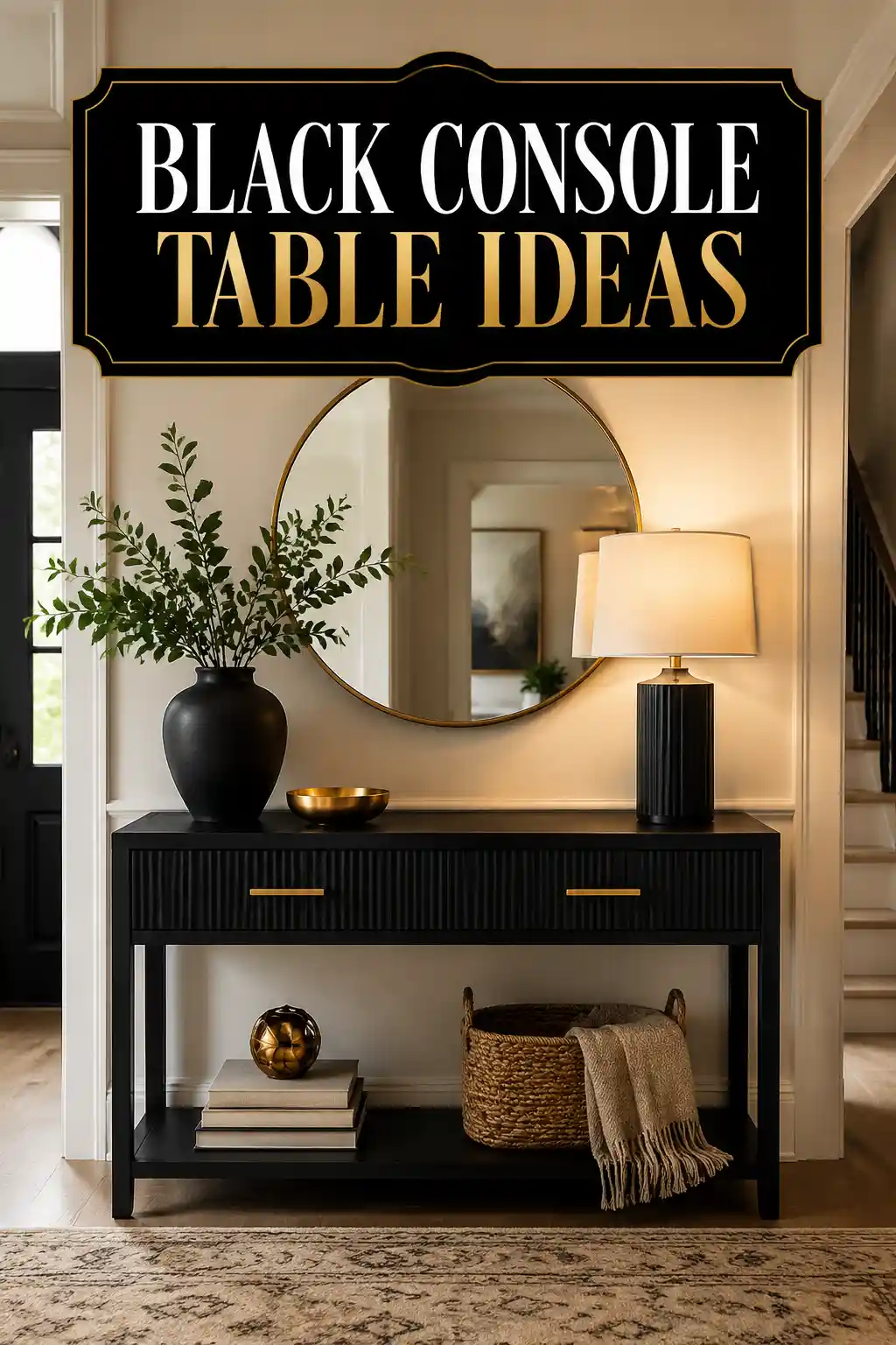 Bold Black Console Table Ideas for Any Space 1 Bold Black Console Table Ideas for Any Space