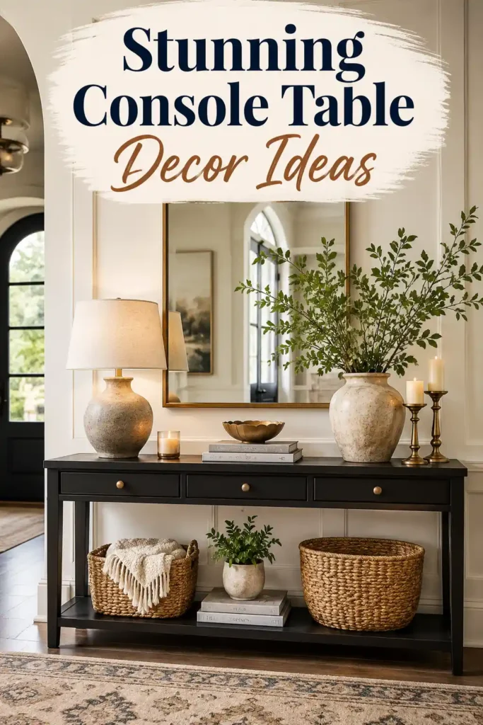 Inspiring Console Table Decorating Ideas for Every Season