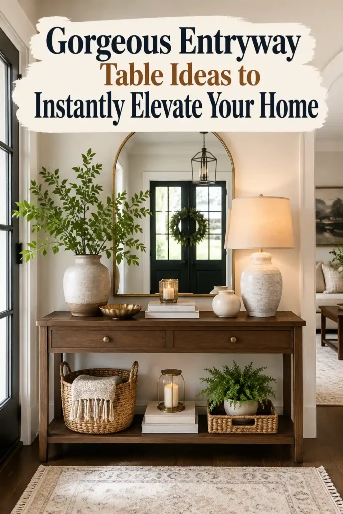 Creative Entryway Table Ideas to Refresh Your Entrance