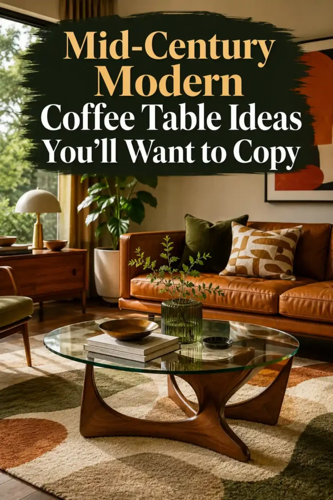 Iconic Mid Century Modern Coffee Table Ideas for a Retro Look