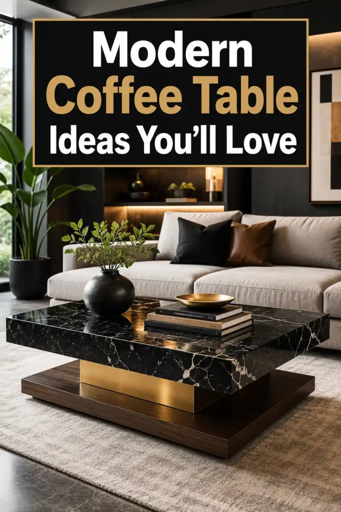 Stylish Modern Coffee Tables for a Fresh Living Room Update