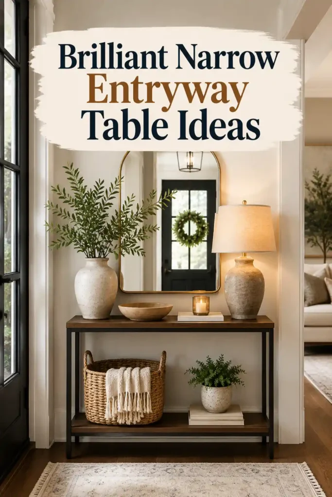 Practical Narrow Entryway Table Ideas for Small Hallways