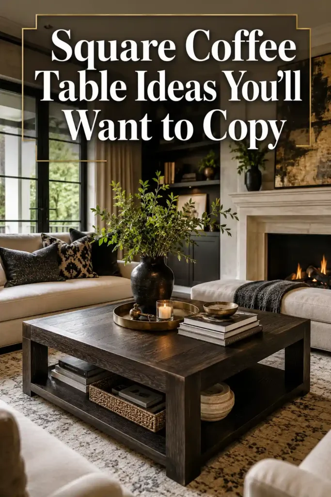Fresh Square Coffee Table Ideas for a Balanced Living Room