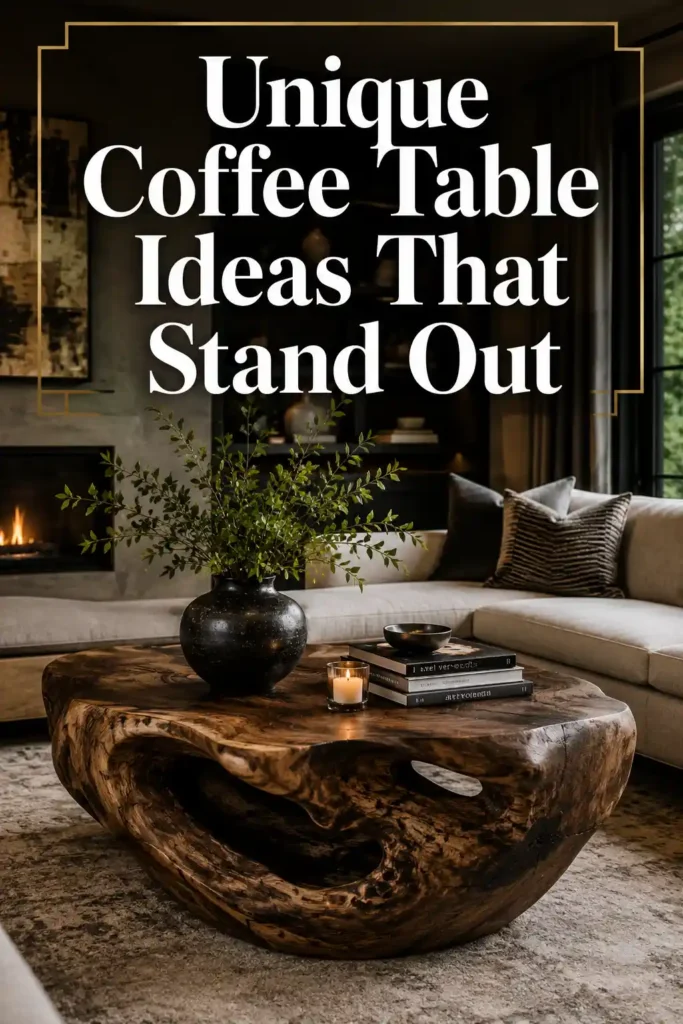Creative Unique Coffee Table Ideas That Make a Statement