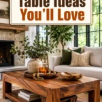 Beautiful Wood Coffee Table Ideas for a Natural Living Room